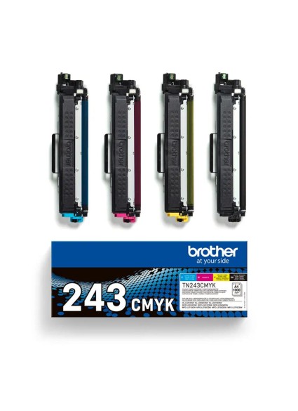 Brother Multipack Toner Laser Εκτυπωτή Μαύρο/Κίτρινο/Κυανό/Ματζέντα 4τμχ (TN243CMYK) (BROTN243CMYK)