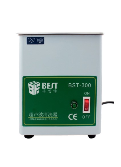 BEST Ultrasonic Cleaner BST-300, Stainless Steel, 50W