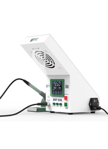 BEST Soldering Station BST-938 με σταθμό απορόφησης καπνού και LED φως