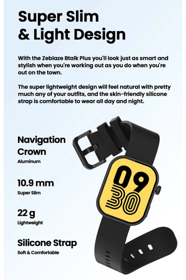 ZEBLAZE smartwatch Btalk Plus, heart rate, 2.03