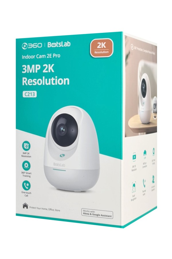 BOTSLAB smart κάμερα C213, 3MP/2K, WiFi & LAN, 360° PTZ, SD