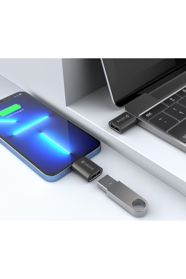 CELEBRAT αντάπτορας USB-C σε USB 3.0 CA-04, 5Gbps, μαύρος