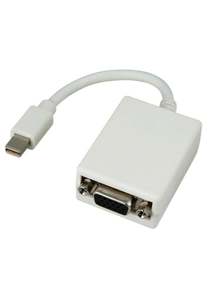 POWERTECH αντάπτορας mini DisplayPort σε VGA CAB-DP015, 0.20m, λευκός