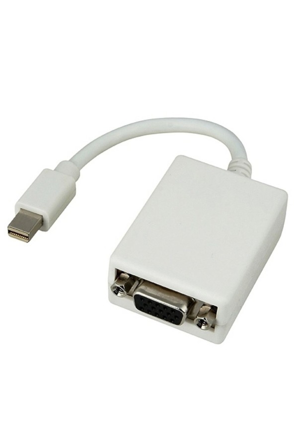 POWERTECH αντάπτορας mini DisplayPort σε VGA CAB-DP015, 0.20m, λευκός