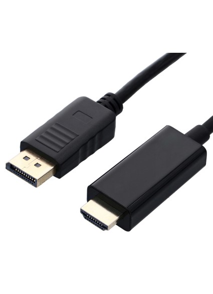 POWERTECH καλώδιο DisplayPort σε HDMI CAB-DP070, 1080p, 1.5m, μαύρο