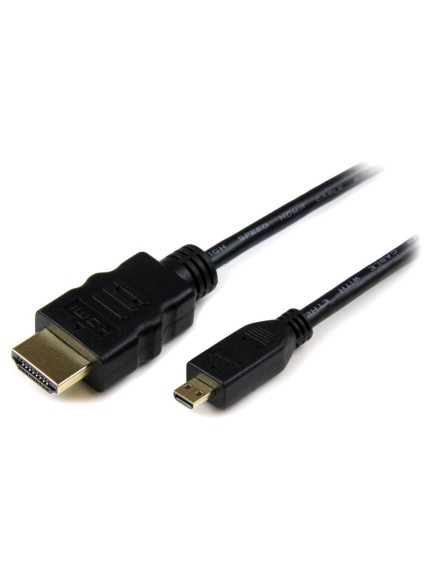 POWERTECH καλώδιο micro HDMI σε HDMI CAB-H007 με Ethernet, 1.5m, μαύρο