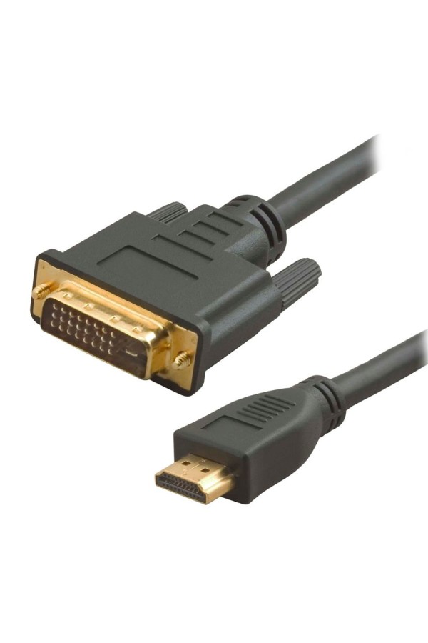 POWERTECH καλώδιο HDMI σε DVI 24+1 CAB-H023, Dual Link, μαύρο, 1.5m