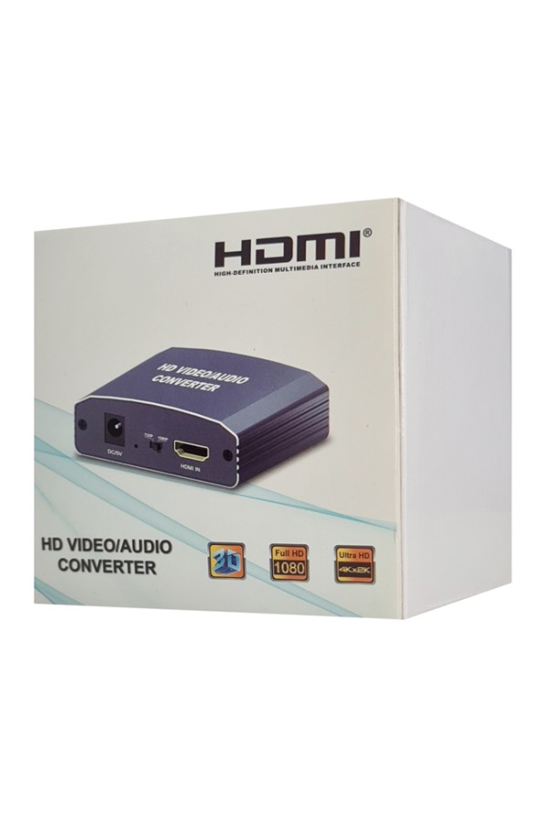 Video Converter CAB-H146 από HDMI σε scart & 3.5mm, 4K