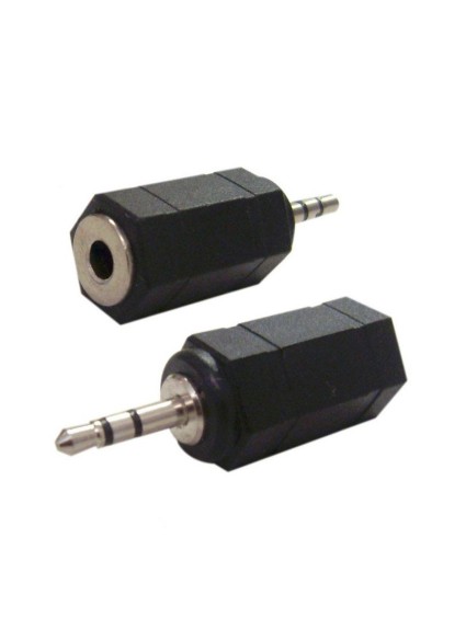 POWERTECH αντάπτορας 2.5mm σε 3.5mm CAB-J014, μαύρος, 5τμχ