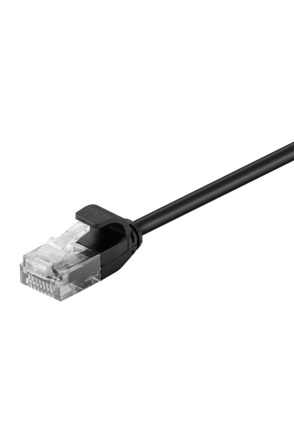 POWERTECH καλώδιο δικτύου CAB-N302 Cat 6 U/UTP, slim copper, 50cm, μαύρο