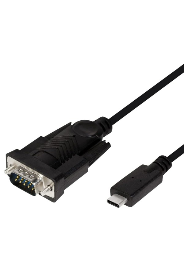 POWERTECH καλώδιο USB-C σε σειριακή RS-232 CAB-UC061, 1.8m, μαύρο