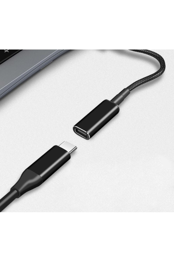 POWERTECH καλώδιο τροφοδοσίας CAB-UC065, USB-C σε Sony 6.0x4.3mm, μαύρο