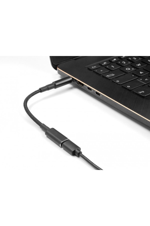 POWERTECH καλώδιο τροφοδοσίας CAB-UC071, USB-C σε Dell 7.4x5.0mm, μαύρο