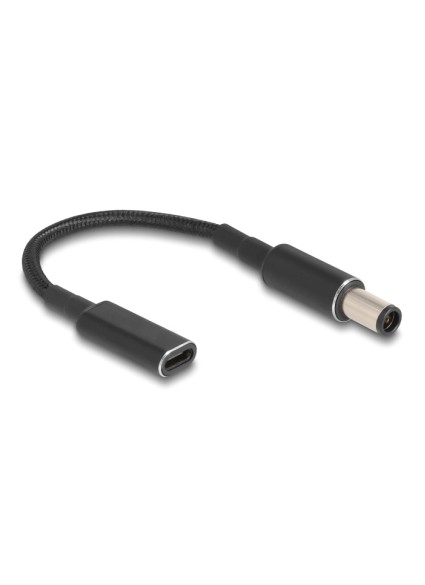 POWERTECH καλώδιο τροφοδοσίας CAB-UC074, USB-C σε HP 7.4x5.0mm, μαύρο