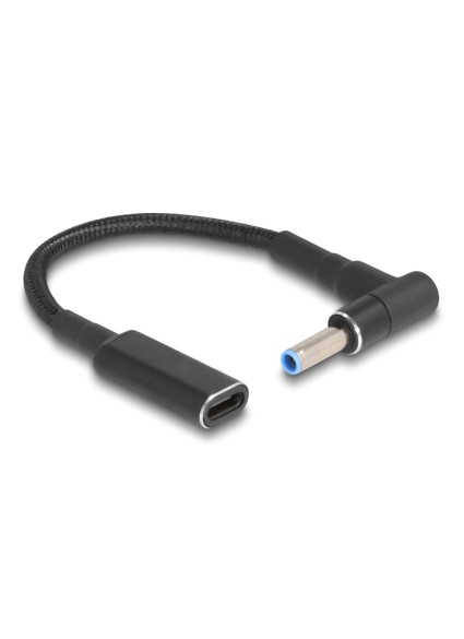 POWERTECH καλώδιο τροφοδοσίας CAB-UC075, USB-C σε HP 4.5x3.0mm, μαύρο