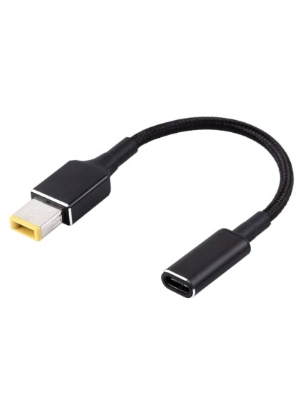 POWERTECH καλώδιο τροφοδοσίας CAB-UC077, USB-C σε slim tip Lenovo, μαύρο