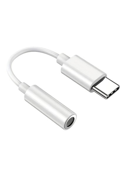 POWERTECH αντάπτορας USB-C σε 3.5mm CAB-UC084, λευκός