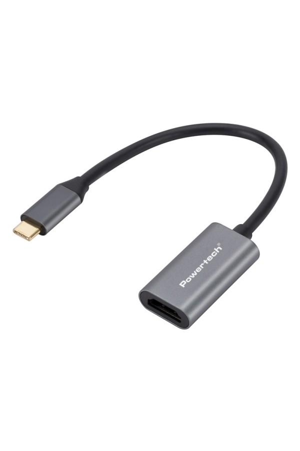 POWERTECH αντάπτορας USB-C σε HDMI CAB-UC086, 4K/60Hz, γκρι