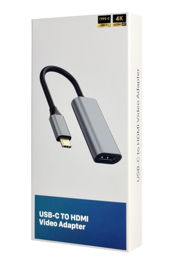 POWERTECH αντάπτορας USB-C σε HDMI CAB-UC086, 4K/60Hz, γκρι