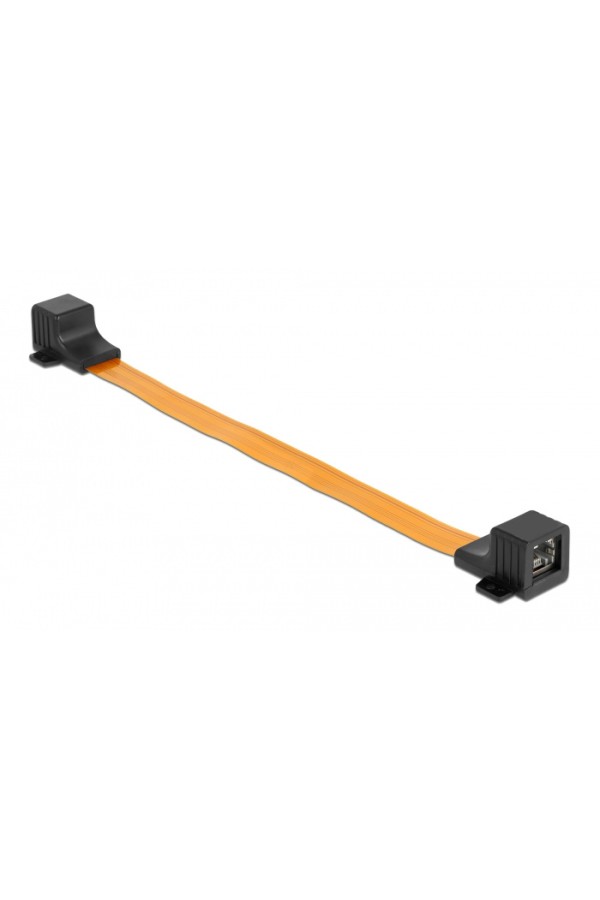 POWERTECH καλώδιο RJ45 θηλυκό CAB-W047, Cat 6 U/UTP, 30cm, κίτρινο