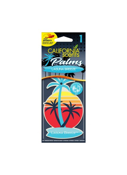 California Scents Κρεμαστό Αρωματικό Αυτοκινήτου Hang Out Palms Laguna Breeze (HO-1202) (CALSHO-1202)