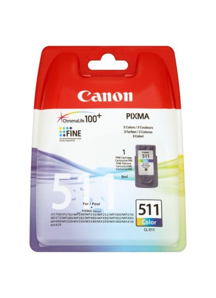 Canon Μελάνι Inkjet CL-511 Colour (Blister Pack) (2972B010) (CAN-CL511BLP)