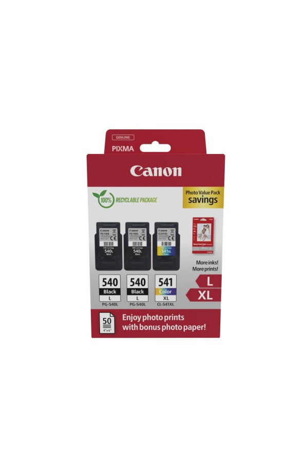 Canon Μελάνι Inkjet PG-540Lx2/CL-541XL Ph.Value Pack (5224B015) (CANCL-541XLPVP)