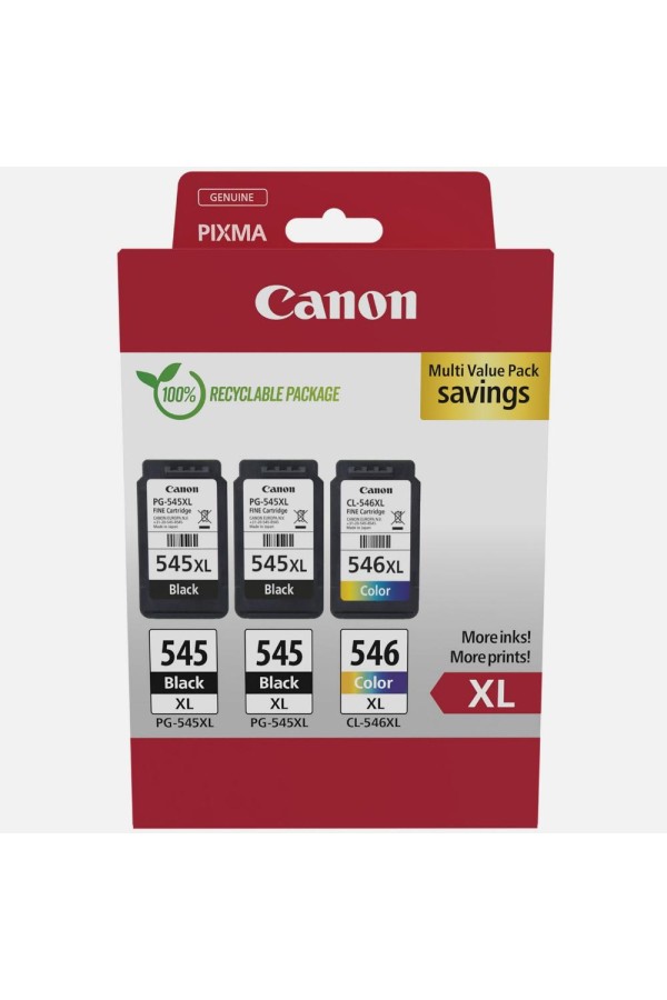 Canon Μελάνι Inkjet PG-545XLx2/CL-546XL MultiPack (8286B013) (CANCL-546XLMP)
