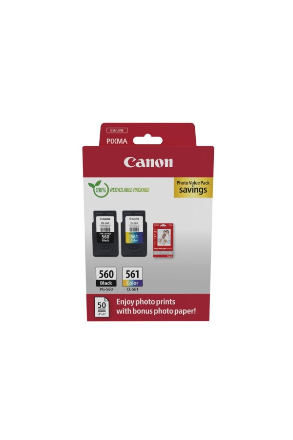 Canon Μελάνι Inkjet PG-560/CL-561 Ph. Value Pack (3713C008) (CANCL-561MP)