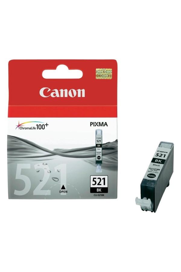 Canon Μελάνι Inkjet CLI-521BK Black (2933B001) (CANCLI-521BK)