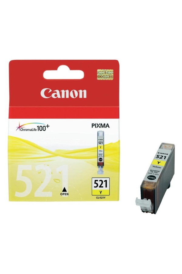 Canon Μελάνι Inkjet CLI-521Y Yellow (2936B001) (CANCLI-521Y)