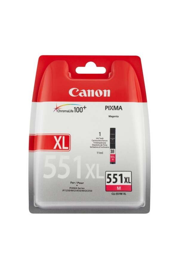 Canon Μελάνι Inkjet CLI-551MXL Magenta (6445B004) (CANCLI-551MXLBLP)