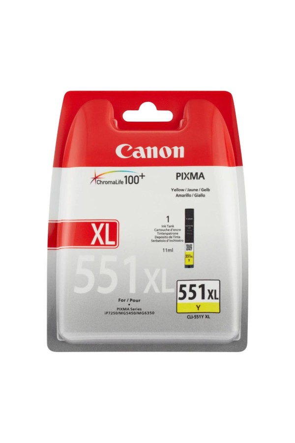 Canon Μελάνι Inkjet CLI-551YXL Yellow Blister Pack (6446B004) (CANCLI-551YXLBLP)