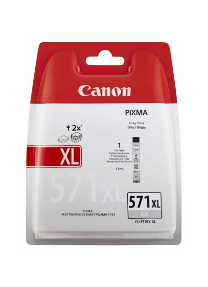 Canon Μελάνι Inkjet CLI-571GY XL Grey (0335C004) (CANCLI-571GYXLBLP)