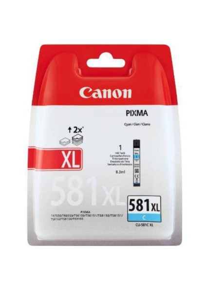 Canon Μελάνι Inkjet CLI-581CXL Cyan (2049C004) (CANCLI-581CXLBLP)