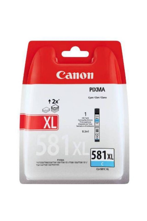 Canon Μελάνι Inkjet CLI-581CXL Cyan (2049C004) (CANCLI-581CXLBLP)