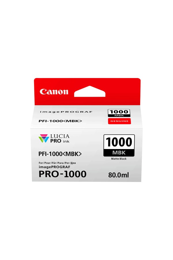 Canon Μελάνι Inkjet PFI1000MBK Matte Black (0545C001) (CANPFI-1000MBK)