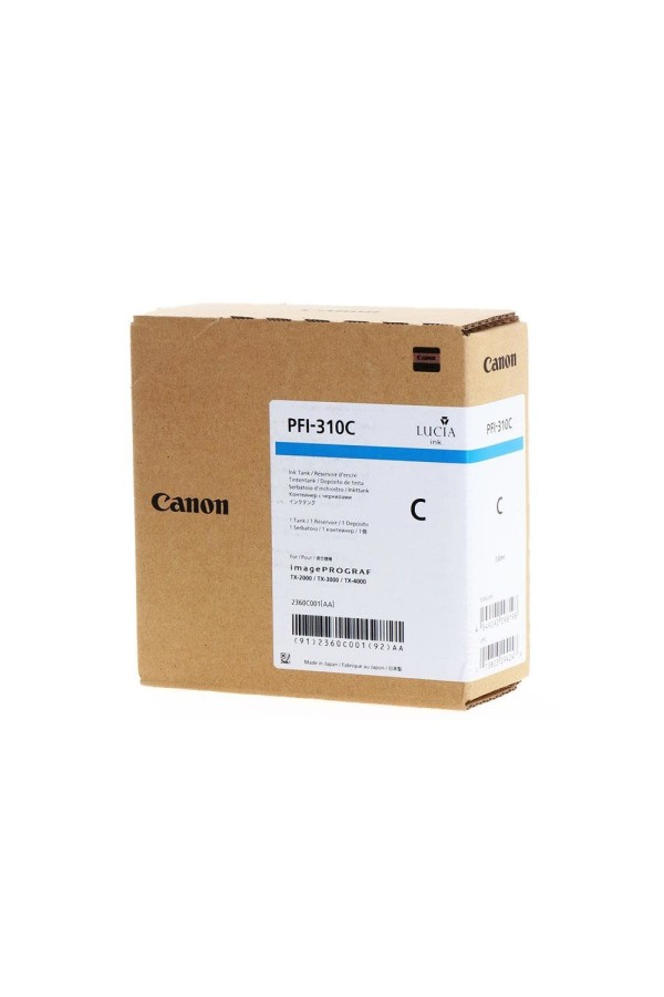 Canon Pigment Μελάνι Inkjet PFI-310 Cyan (2360C001) (CANPFI-310C)