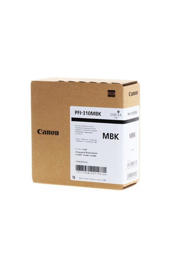 Canon Pigment Μελάνι Inkjet PFI-310 Matte Black (2358C001) (CANPFI-310MBK)