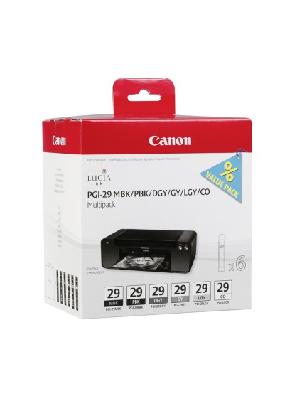 Canon Μελάνι Inkjet PGI-29 Monochrome Multipack (4868B018) (CANPGI-29MPK2)
