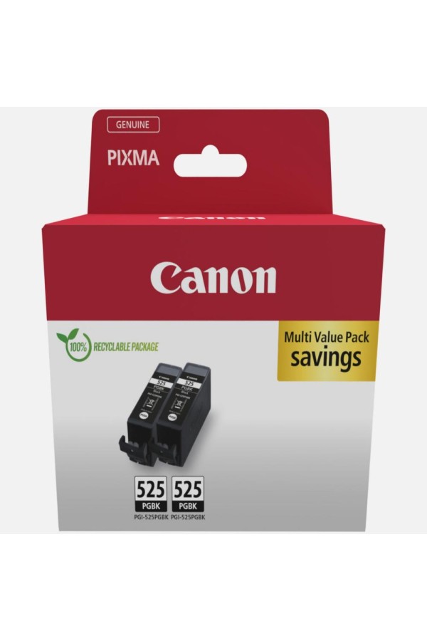 Canon Μελάνι Inkjet PGI-525 Twin Pack Black (4529B017) (CANPGI-525TP)