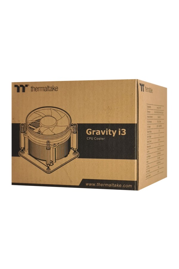 THERMALTAKE ψύκτρα Gravity i3, Intel LGA1700, 36.5dBA, 56.84CFM, 95W