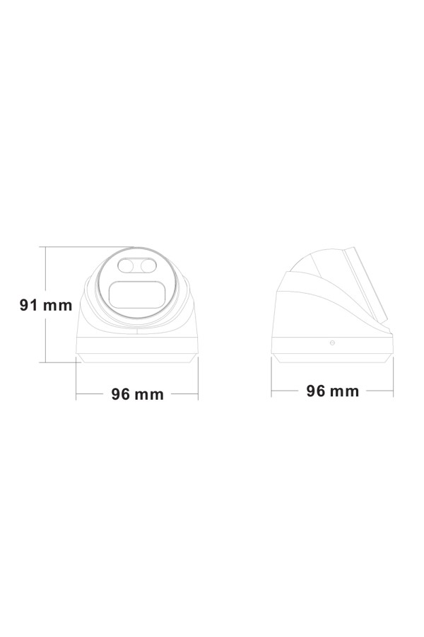 LONGSE IP κάμερα CMSBFG400WH, 4MP, 2.8mm, αδιάβροχη IP67, PoE