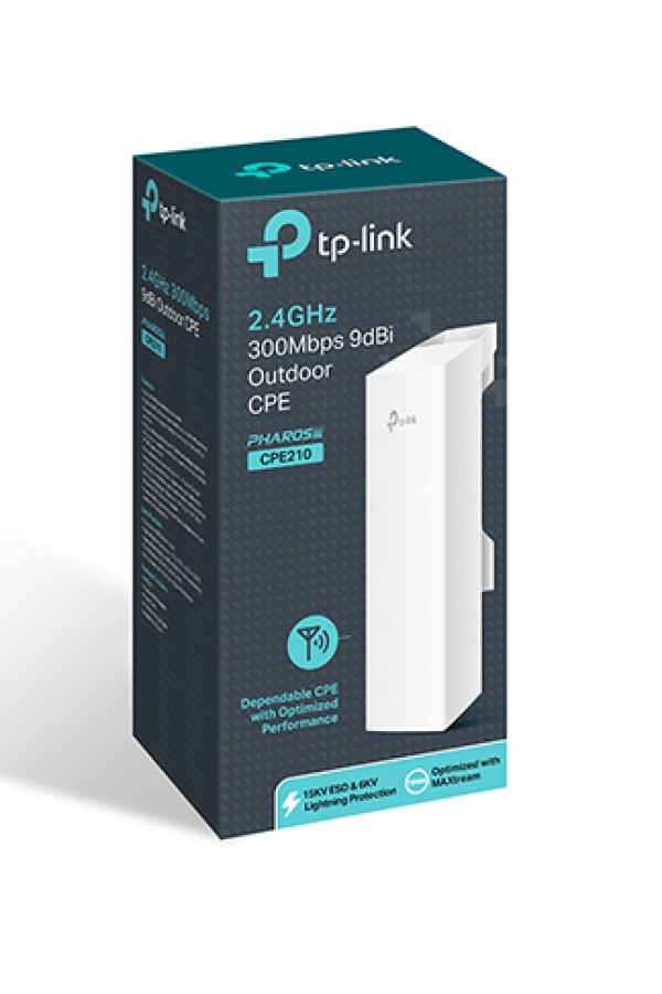 TP-LINK Access point CPE210, 2.4GHz 300Mbps, εξωτερικού χώρου, Ver. 3.2