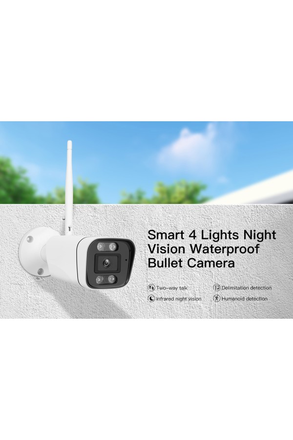 VSTARCAM smart IP κάμερα CS58, IP66, 3MP, WiFi, ανίχνευση καπνού