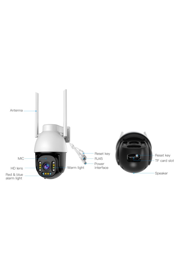 VSTARCAM smart κάμερα CS611Q-UV, 4MP, Wi-Fi, PTZ, SD