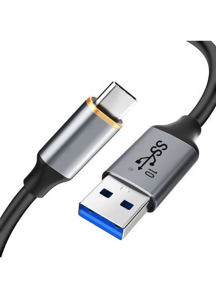 CABLETIME καλώδιο USB-C σε USB CT-AMCMG2, 60W, 10Gbps, 1.5m, μαύρο