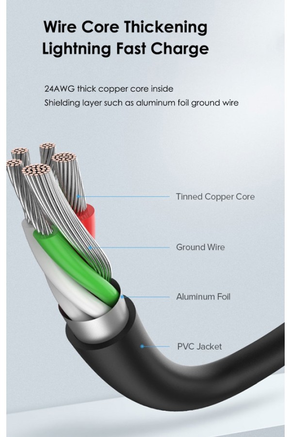 CABLETIME καλώδιο micro USB σε USB CT-05G, 12W, 480Mbps, 2m, μαύρο