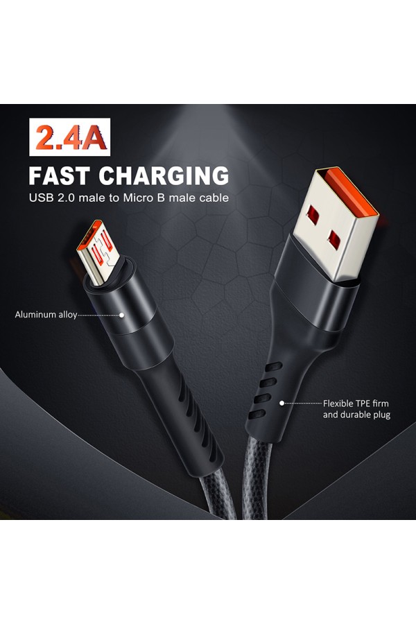 CABLETIME καλώδιο micro USB σε USB CT-P05, 12W, 480Mbps, 1m, μαύρο