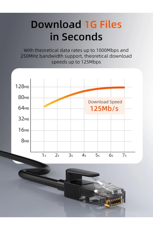 CABLETIME καλώδιο δικτύου CT-CAT6U, CAT 6 UTP, 250 MHz, CCA, 0.5m, μαύρο